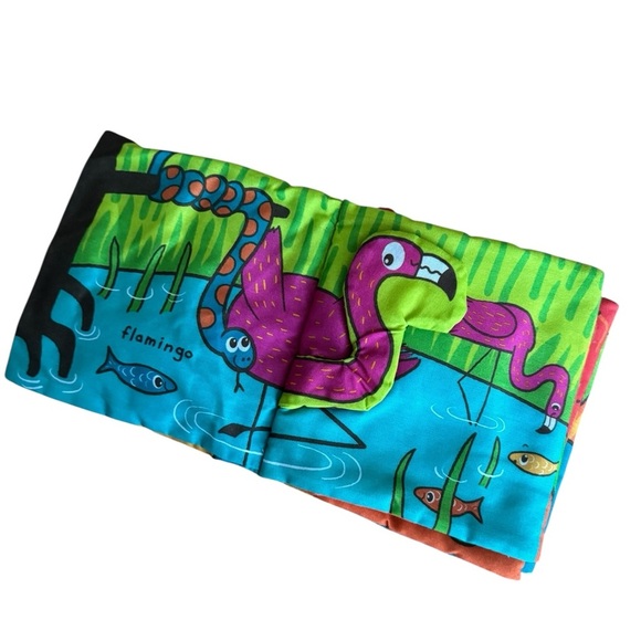 Melissa and Doug K’s Kids Wild Animals Soft Activity Book Baby Boy Girl 0+ - Picture 2 of 11